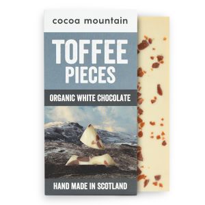 2 White Chocolate Bars with Toffee Pieces